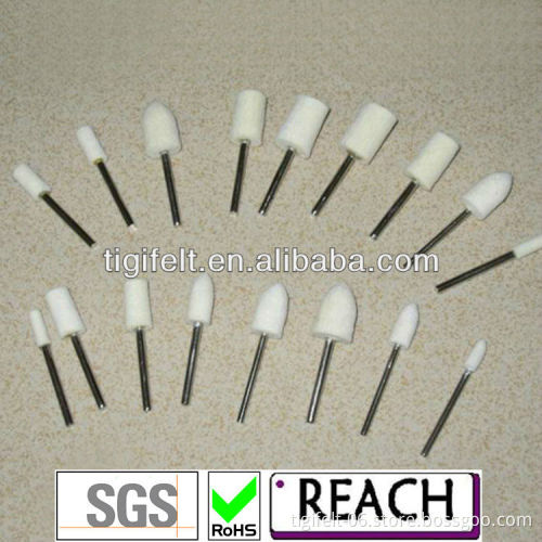 100% Polishing Wool Felt Mounted Point
